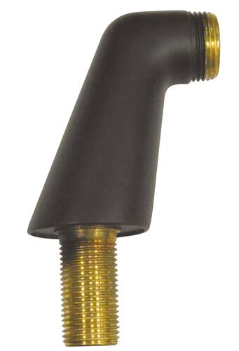 Jeu de 2 raccords colonnette droits noir mat mâle 20/27